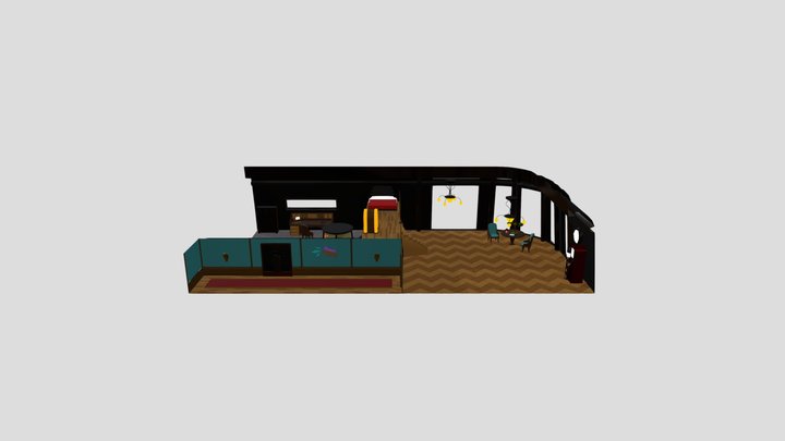 Chambre Big Daddy – Environnement 3D 3D Model