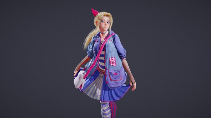 Alice in Wonderland - Modern redesign 3D Model