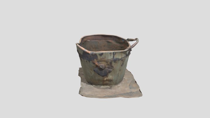 Vintage_ Mess_ Tin_0524122201_texture 3D Model