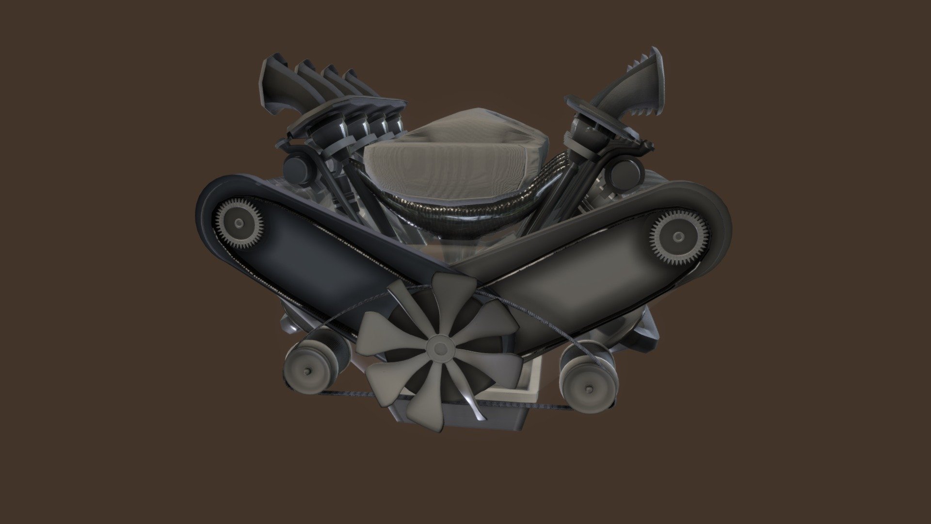 Animated Engine 3d model - CadNav