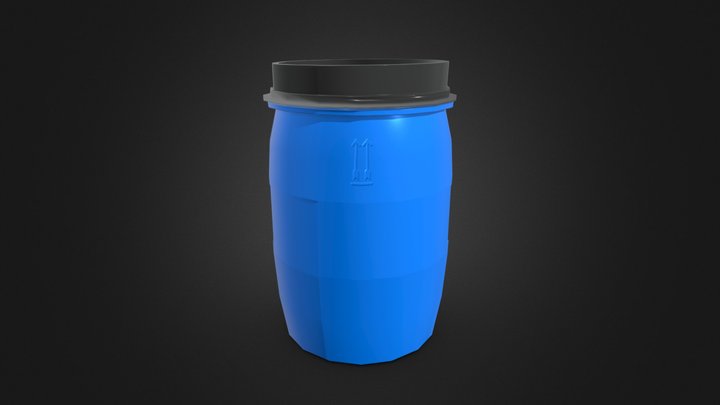 barell_60_liter_low 3D Model