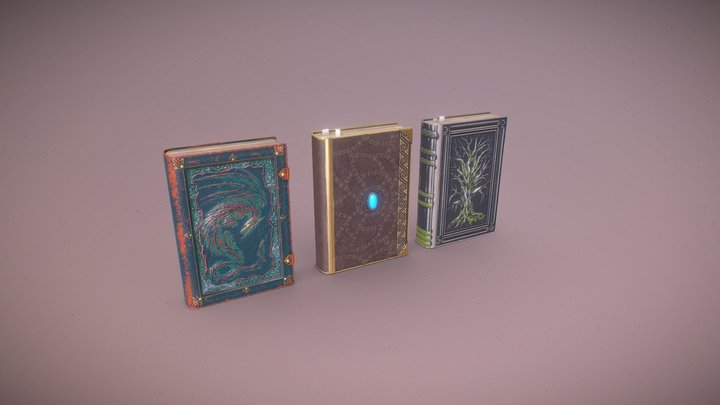 Magic Books 3D Model