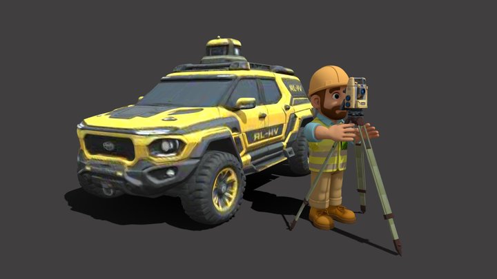 4X4 RLHV6- Topocon- Operator – Modello 3D gratuito STL