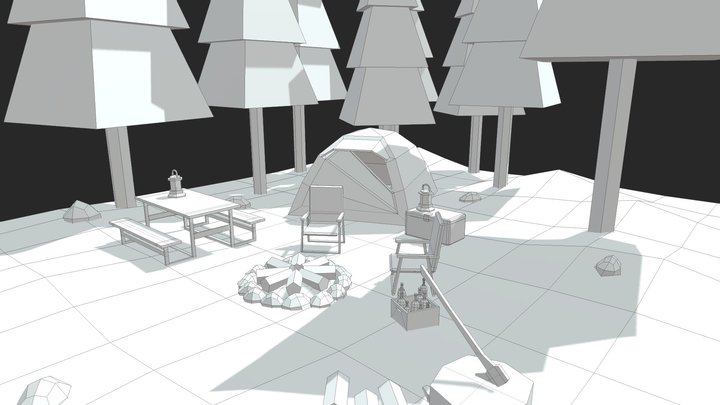 Campsite 3D Model