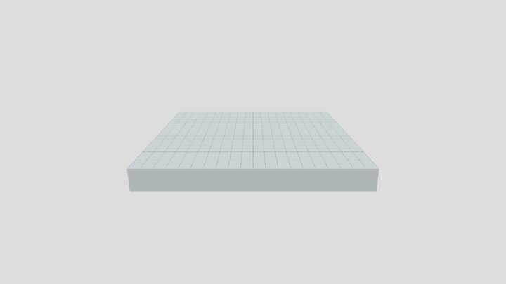 Gray Grid 3D Model