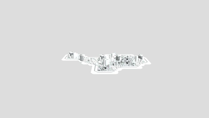 City-grid-block 3D Model
