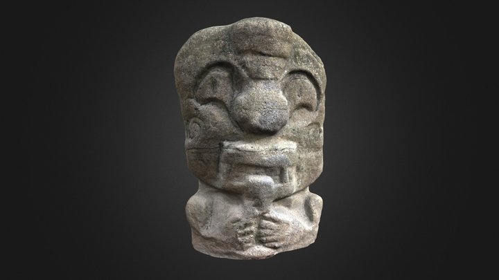 The copy of Aztec idol #3 3D Model