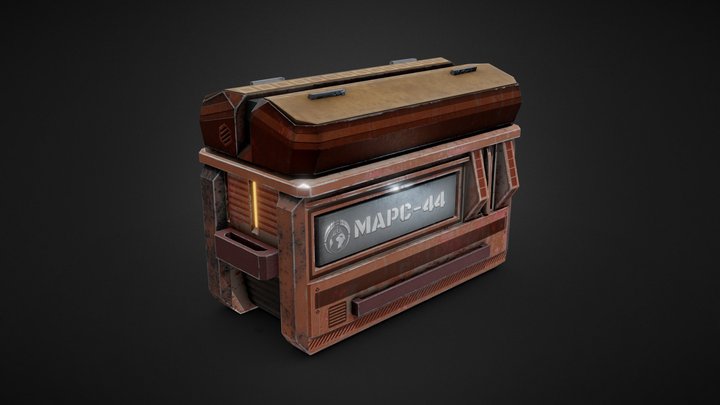 C3 - Sci-Fi Container 4 3D Model