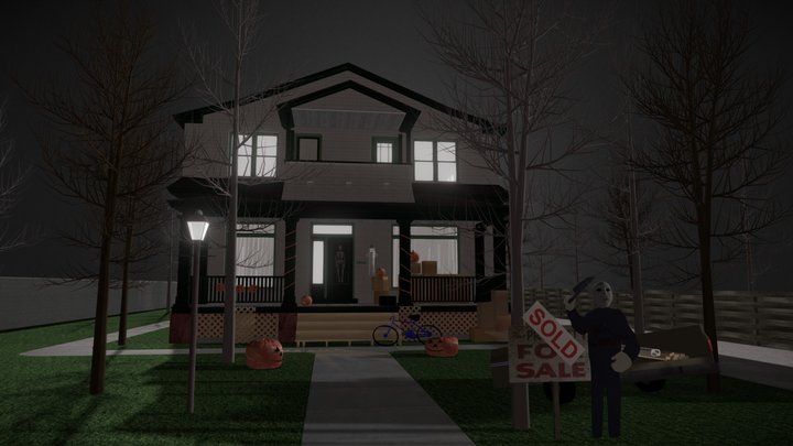 HALLOWEEN 6 - Approach to Myers House - FINAL 3D Model