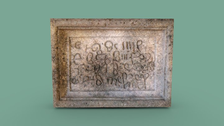 Stone with inscription 3D Model