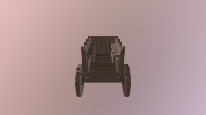 Midieval Wagon 3D Model
