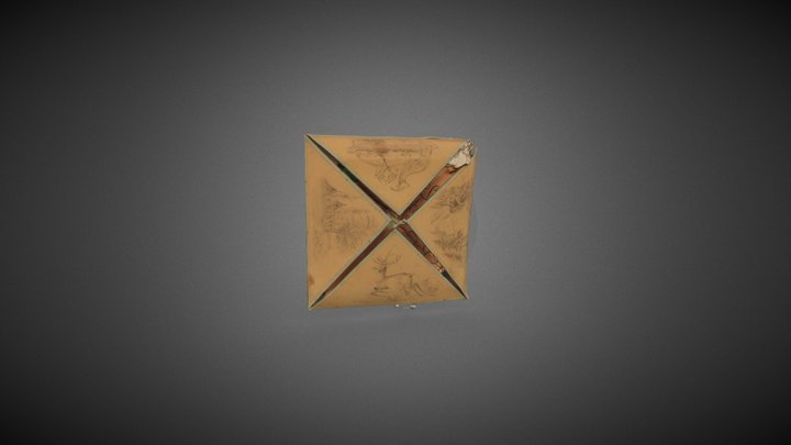 Sewing folder drawn by Miss Sophia Thoreau 3D Model