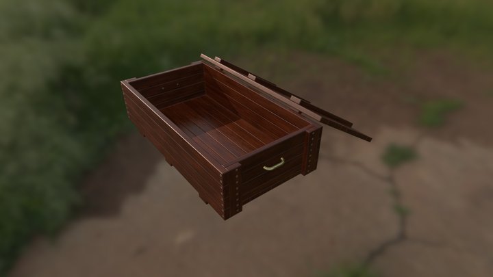WW2_crate_high_poly 3D Model