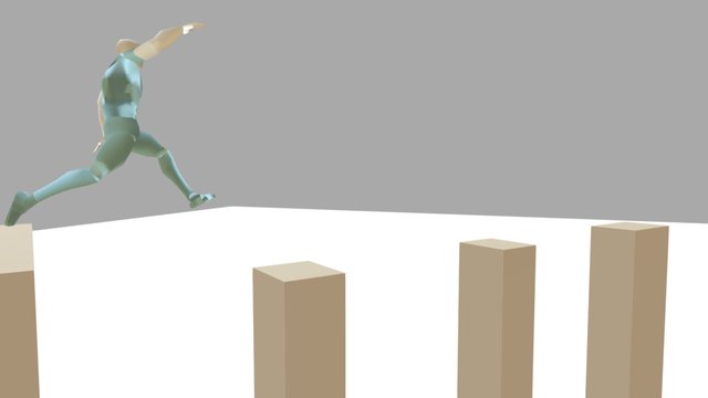 Parkour Animation 3D Model