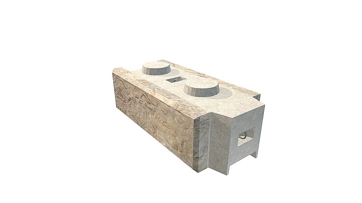 Fence Middle Block 3D Model