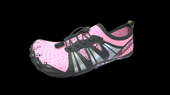 Womens Water Shoes Quick Dry Barefoot 3D Model