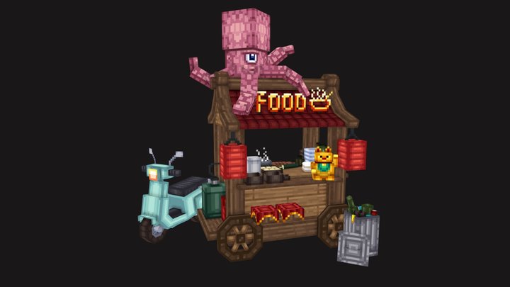 Streetfood 3D Model
