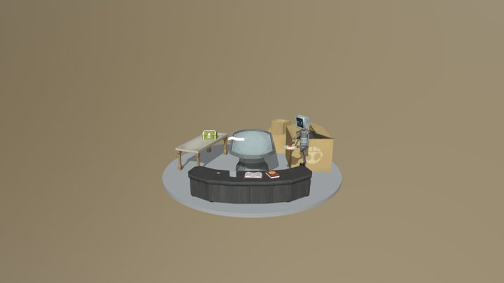 Robot Scene5 3D Model