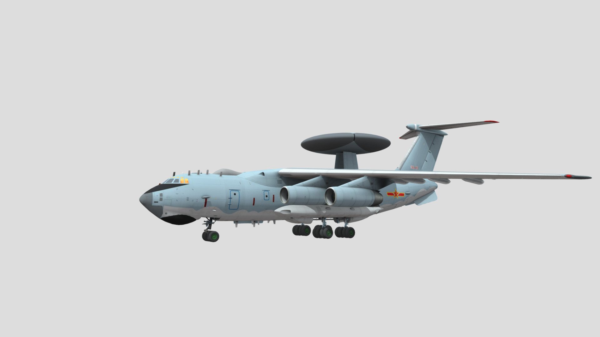 KJ-2000 AWACS - Download Free 3D model by SB-129 (@hrd4588) [b0eb176 ...