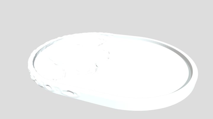 054 Moon_parcicle_003 Oval 3D Model