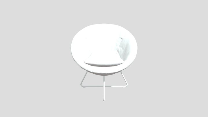 Green Velvet Chair 3D Model