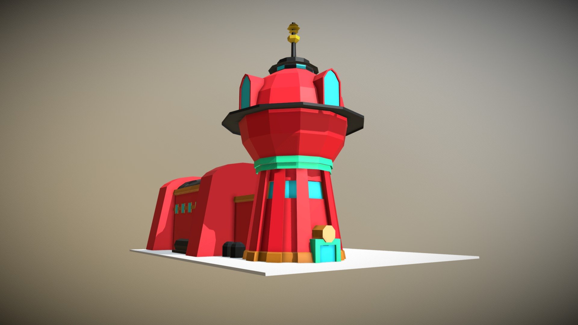 Planet Express low poly - Download Free 3D model by Kefla [b0edd0e ...