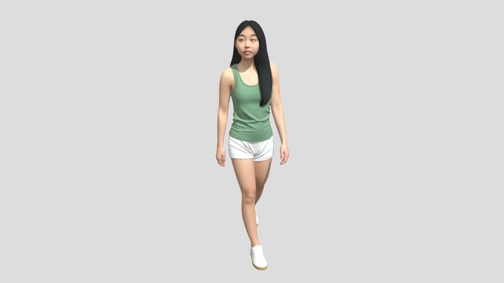 Green Tank Top Walk – Kostenloses 3D-Modell STL