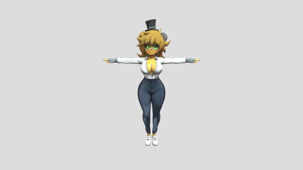 Anthropomorphic bear female character