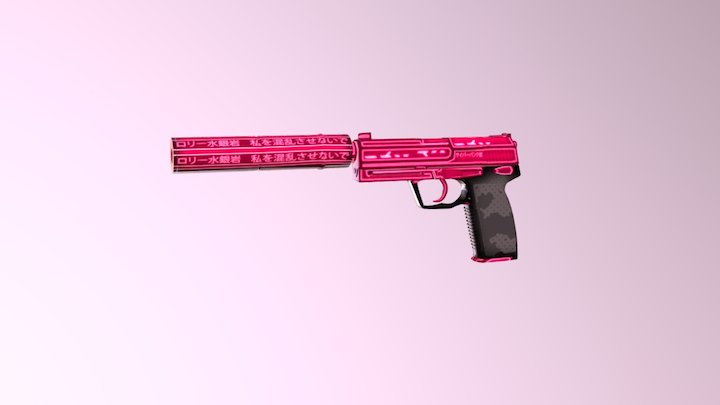 USP-S Dimensions 3D Model