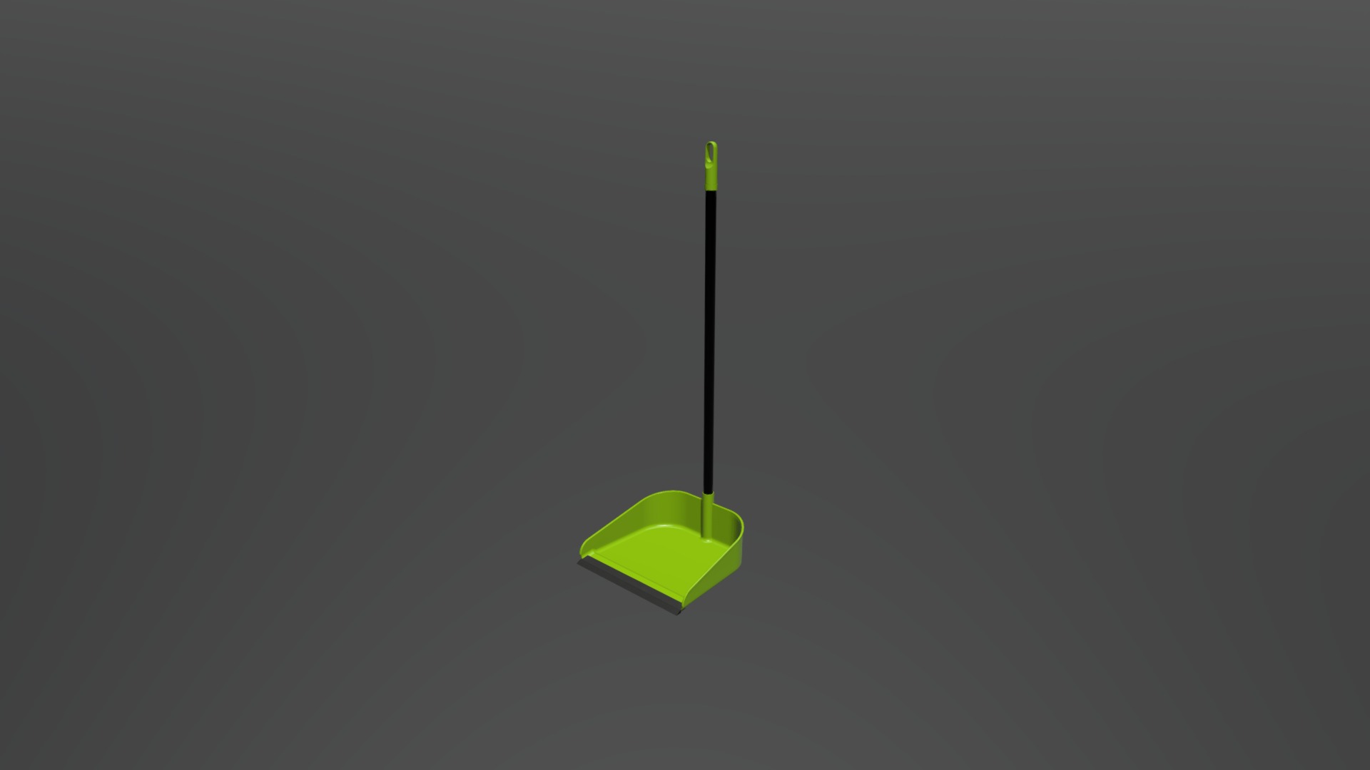 3D model Dustpan - This is a 3D model of the Dustpan. The 3D model is about a green apple logo.