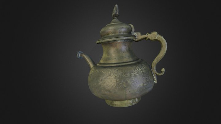 Scanned Teapot 3D Model