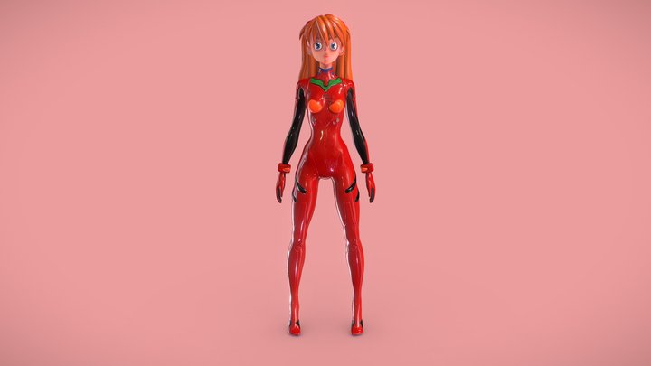 Asuka Langley from Neon Genesis Evangelion 3D Model