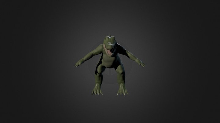 Gator Mutant 3D Model