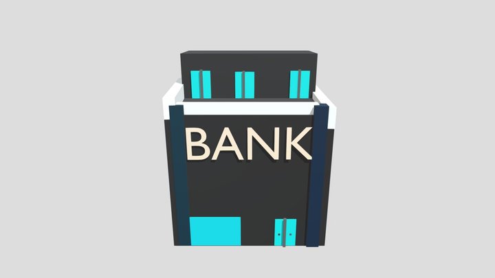 Bank Model For Blender 3D Model