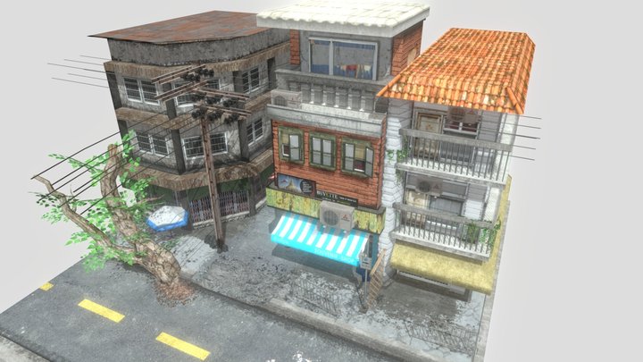 1DAE01 Boddaert Dylan City Scene - Bangkok 3D Model