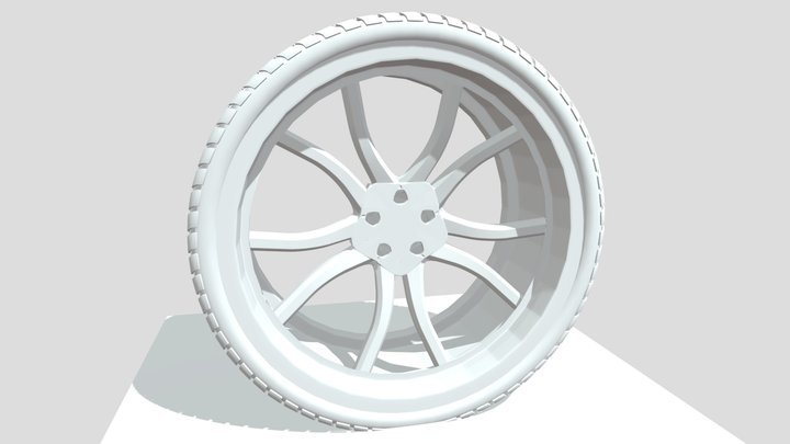Rim And Tire 3D Model