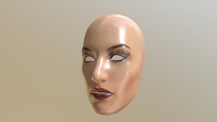 Bree-face-textured obj 3D Model