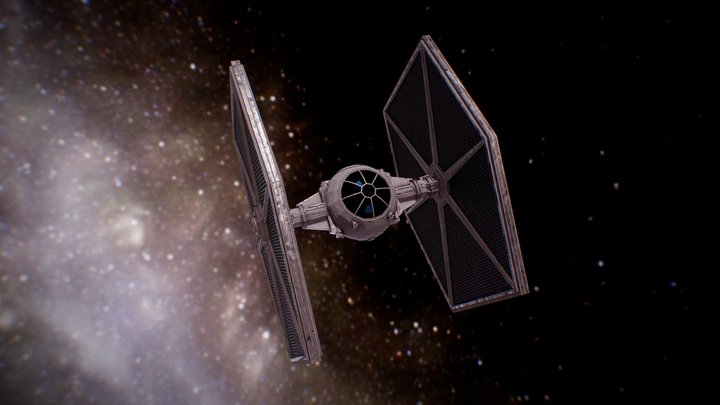 Tie-Fighter 3D Model
