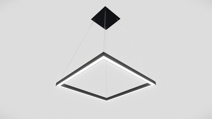 Atria VMC31620BL 20″ LED Chandelier 3D Model