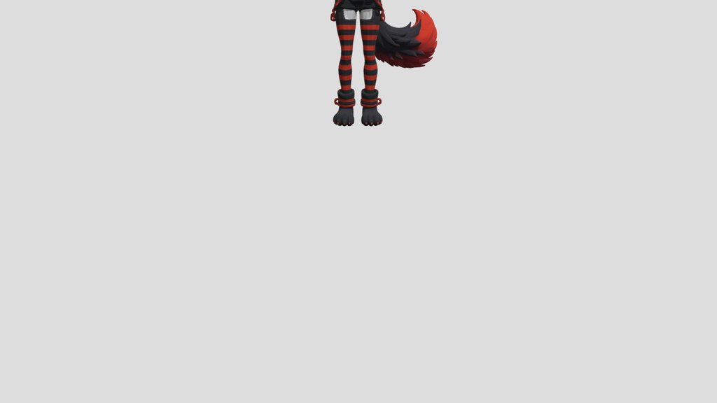 Anthropomorphic+wolf+character+3d+model