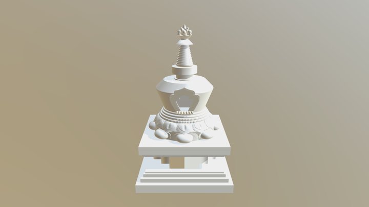Stupa 04B 3D Model