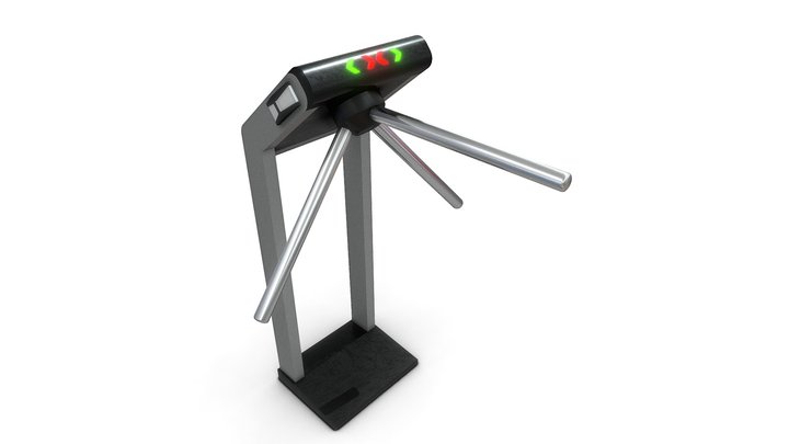 Simple turnstile 3D Model