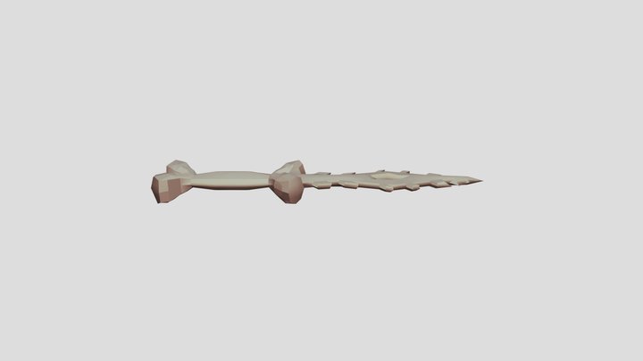 Low Poly Bone Dagger
