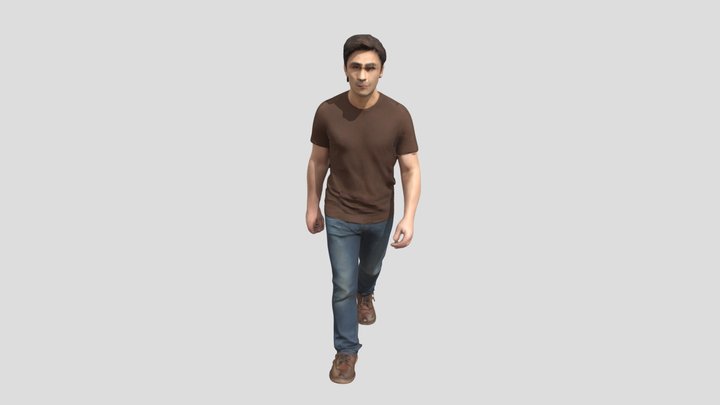 Confident Stroll 3D Model