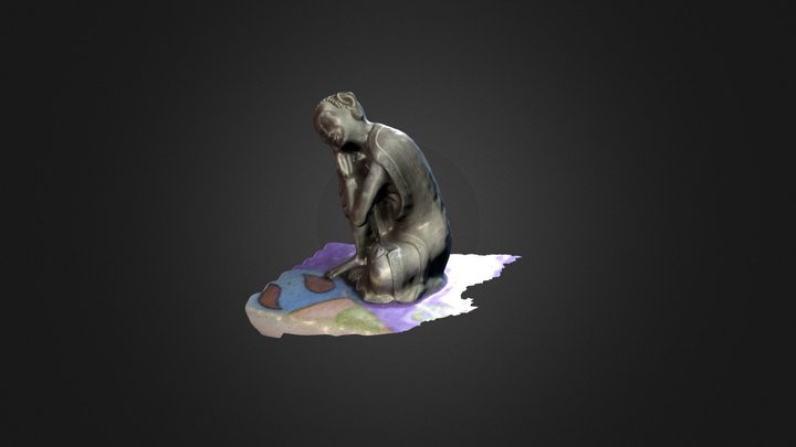 Statue with materials 3D Model
