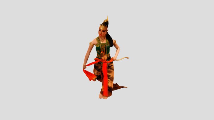 CENTRAL JAVA TRADITIONAL DANCER 3D Model