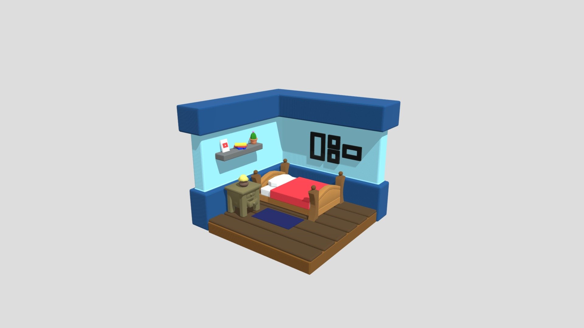 Bedroom 3d Model By Jessf13 Charlien23 [b0fd792] Sketchfab