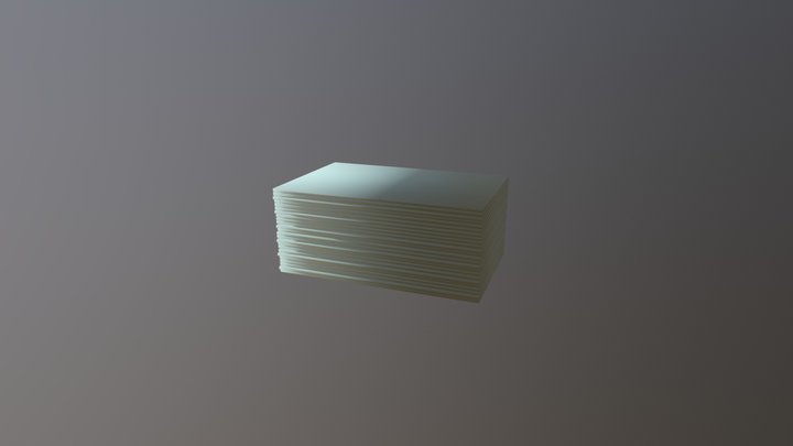 Busy Card Deck 3D Model