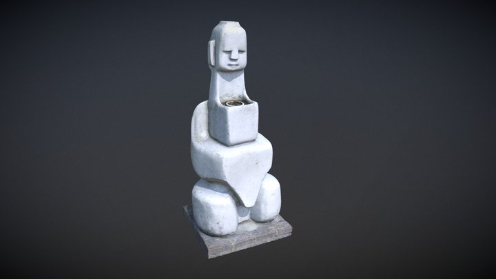 Statue in Hue 3D Model