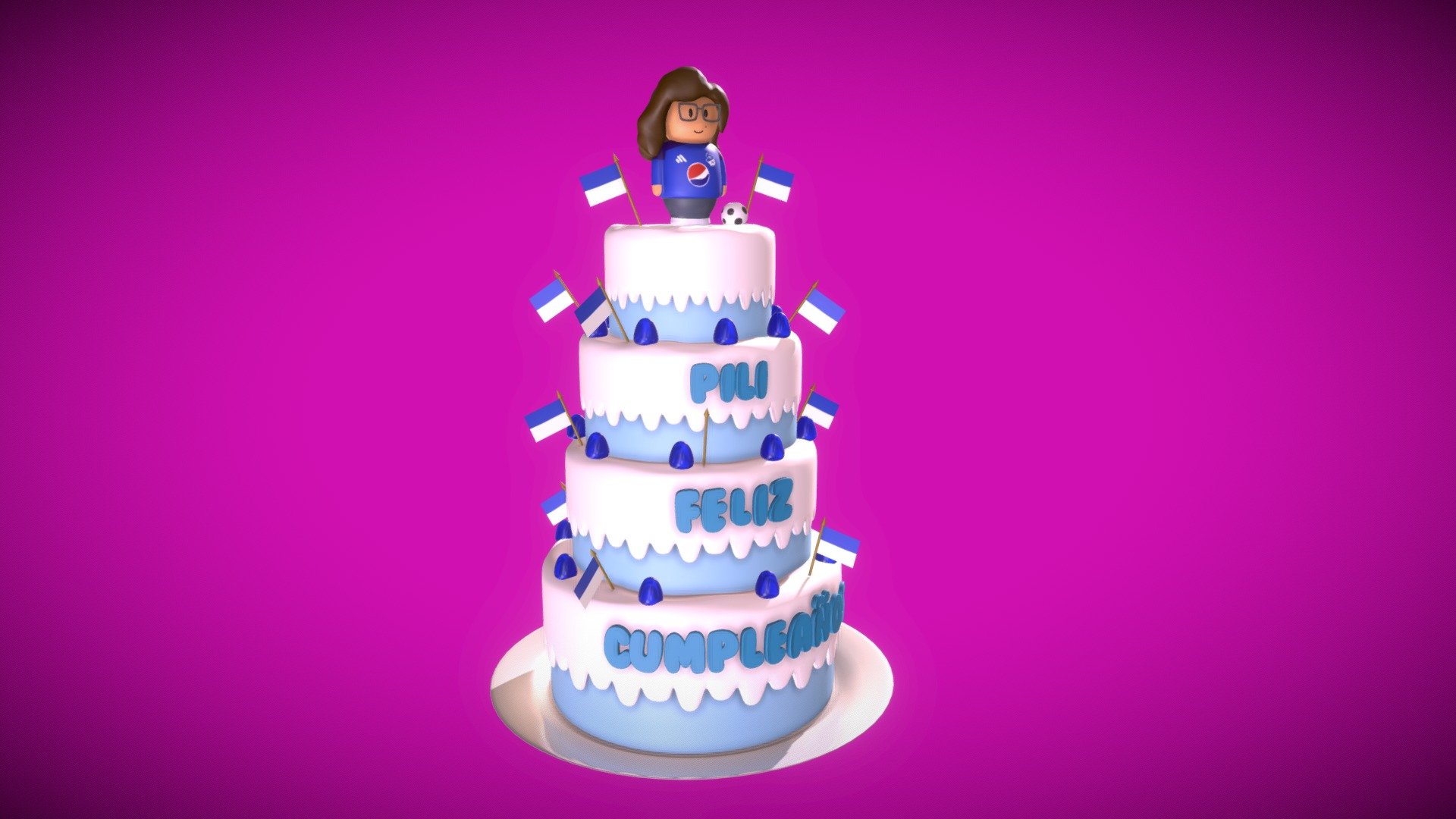 Just a Cake for Pilar's Birthday